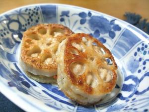 れんこんの挟み焼き