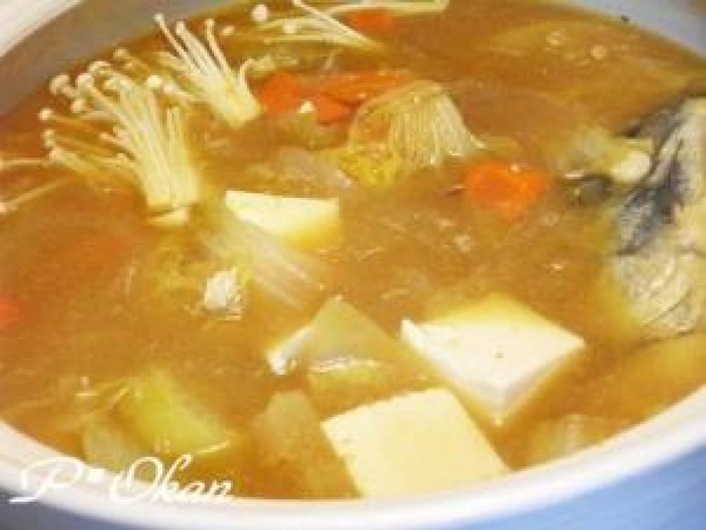 野菜たっぷり☆石狩鍋