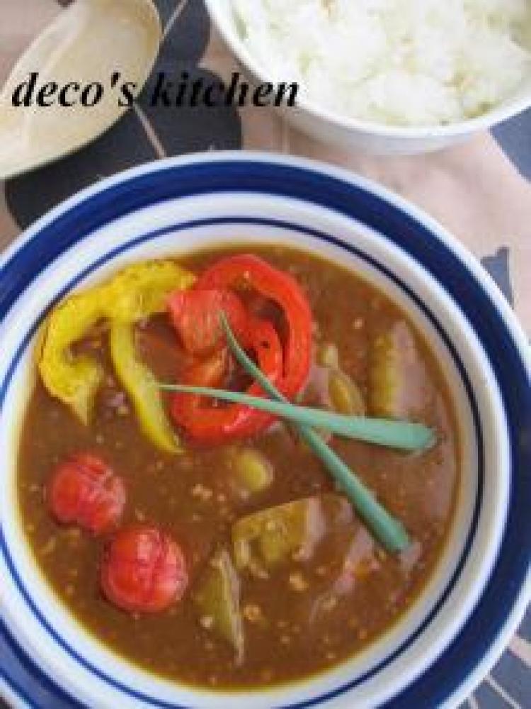 新じゃがの和風豚ひきカレー