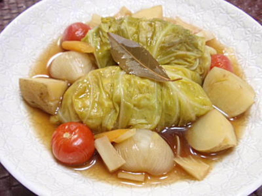 野菜だけで作るロールキャベツレシピ