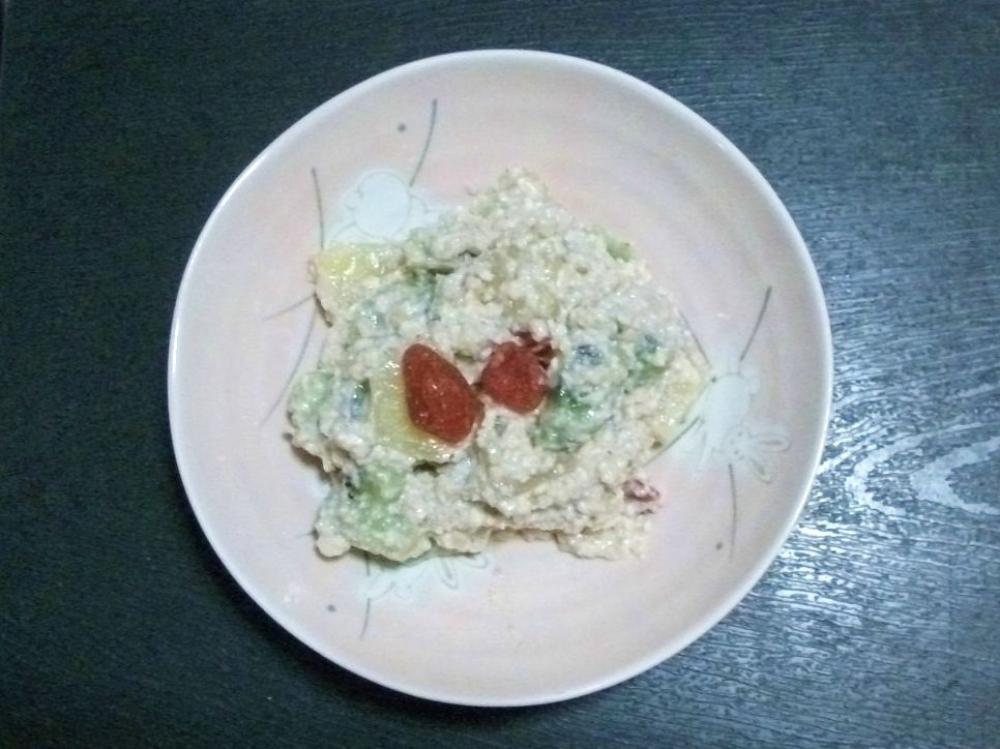 ラカントS液状を使ったフルーツ胡桃白和え