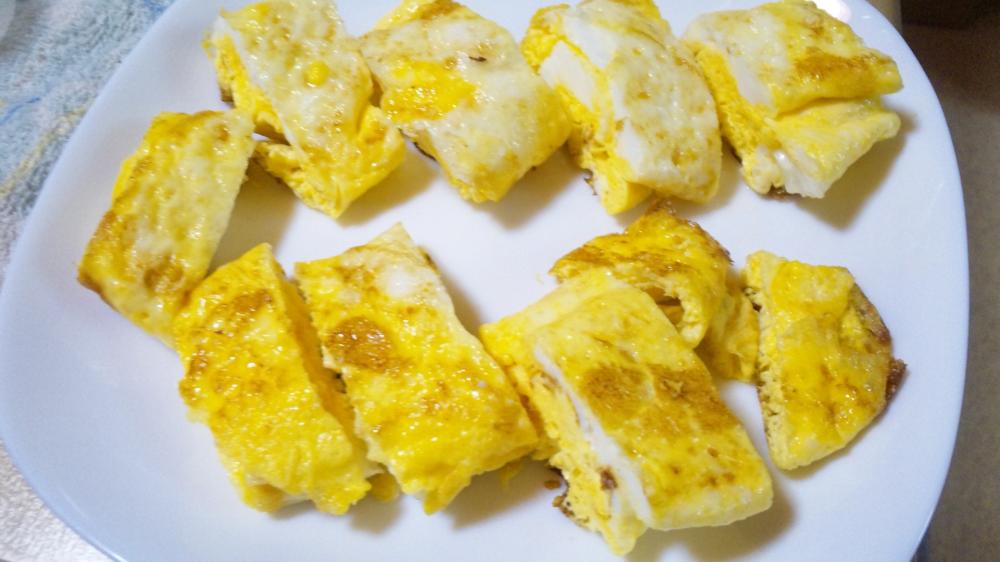 ラカントＳ液状でふんわり卵焼き♪