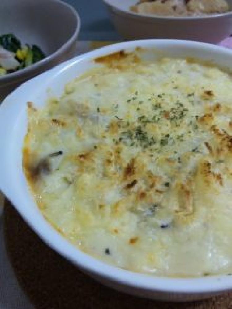 白菜とポテトのグラタン
