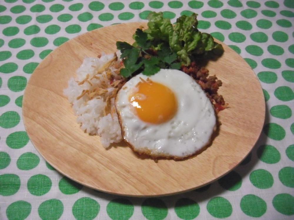 グリーンカレー風味エスニックそぼろご飯