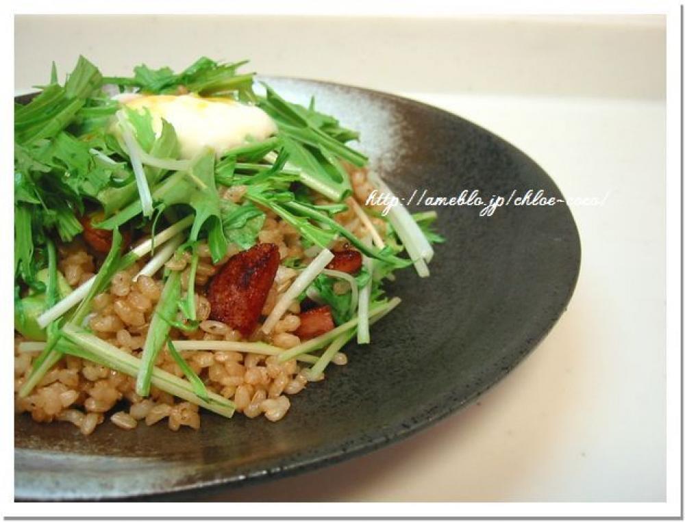 スパム＆玄米のアジアン焼き飯
