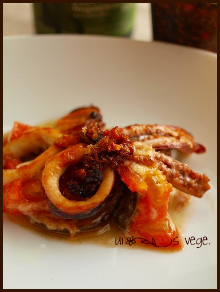 イカのワタ和えオーブン焼き