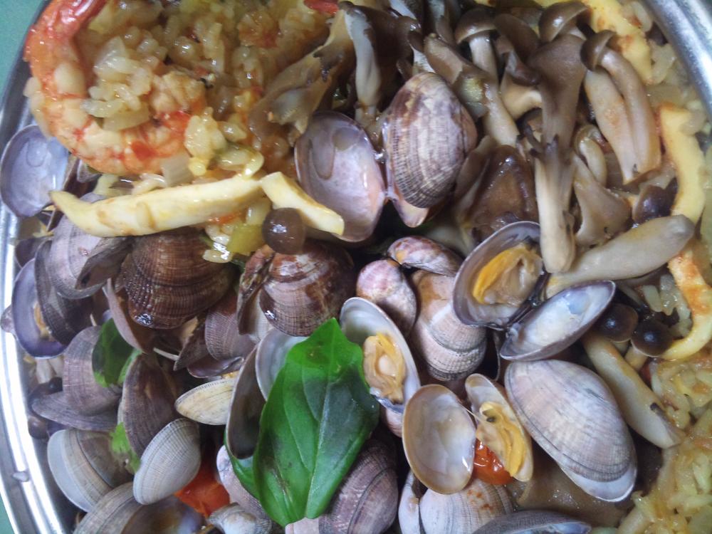 ローカロリーの海鮮パエリア