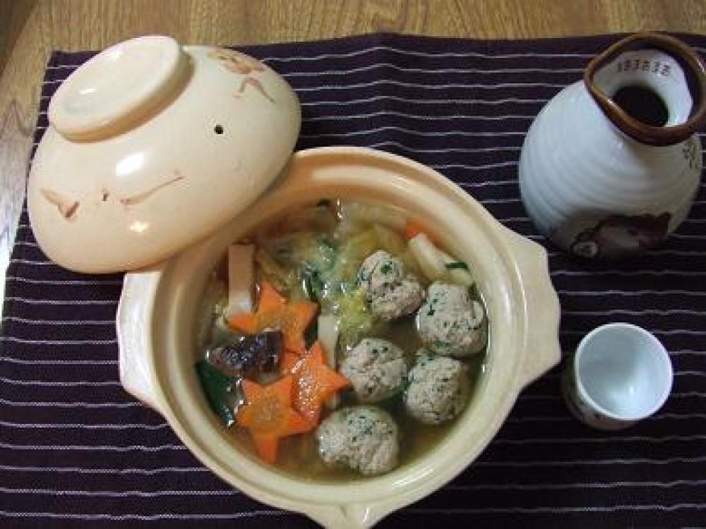 ねぎとろ団子鍋　レシピ 