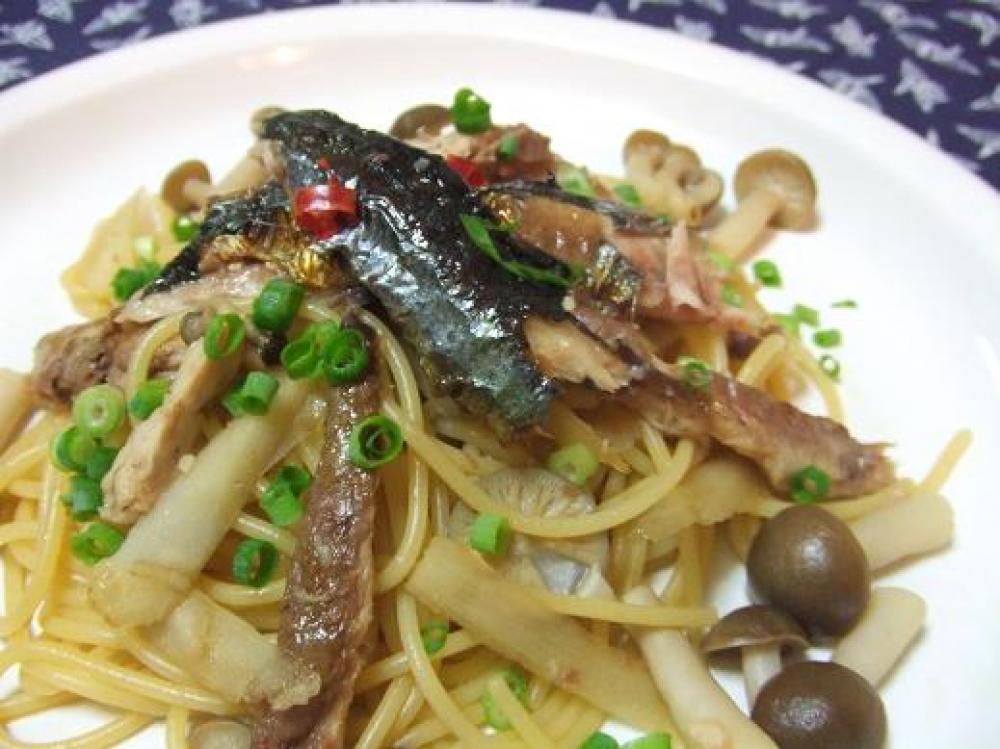 さんま＆きのこ の秋パスタ♪低カロ