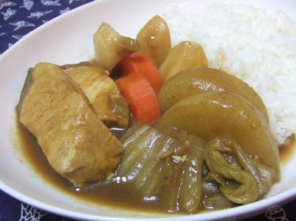 ぶり＆冬野菜のスパイシー和カレー 