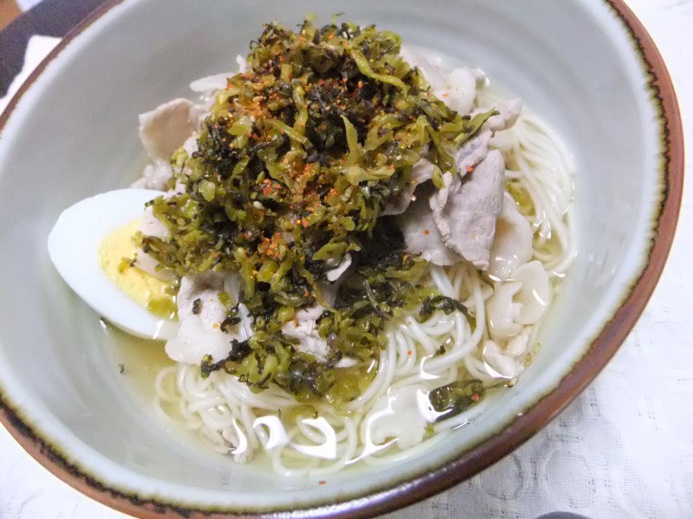 あっさりあったか高菜にゅうめん