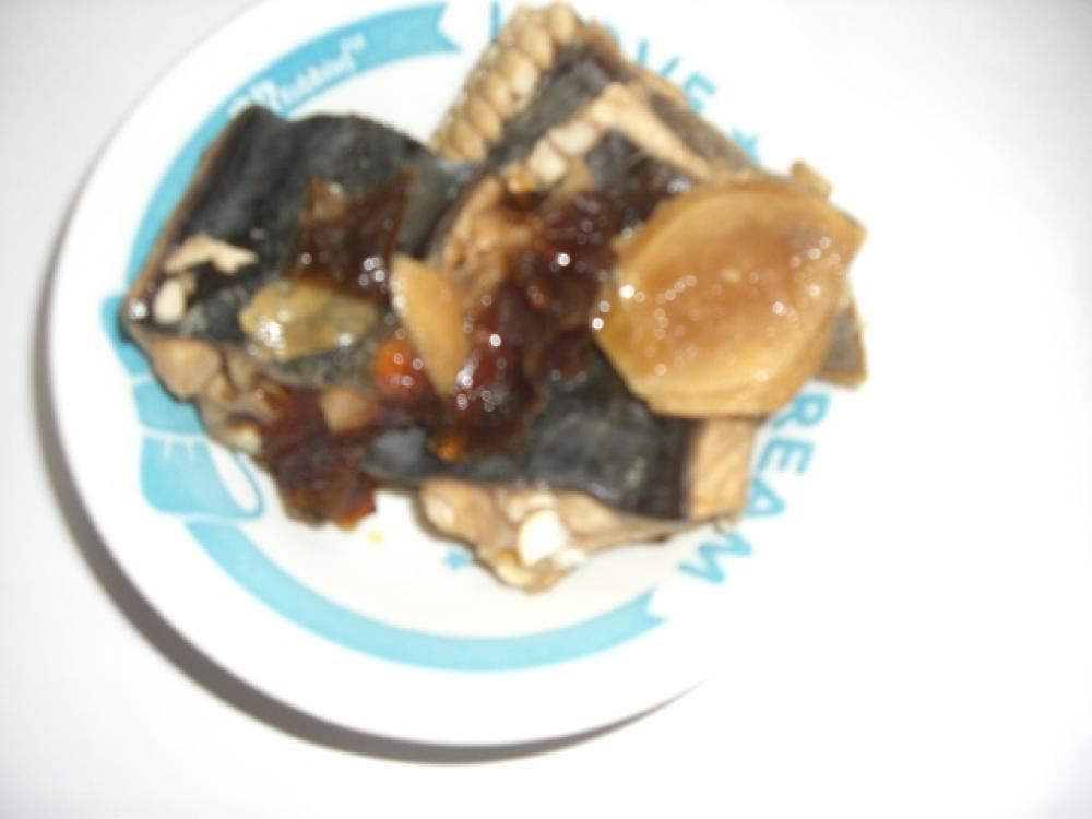 ラカントすき焼きのたれでエイの煮つけ