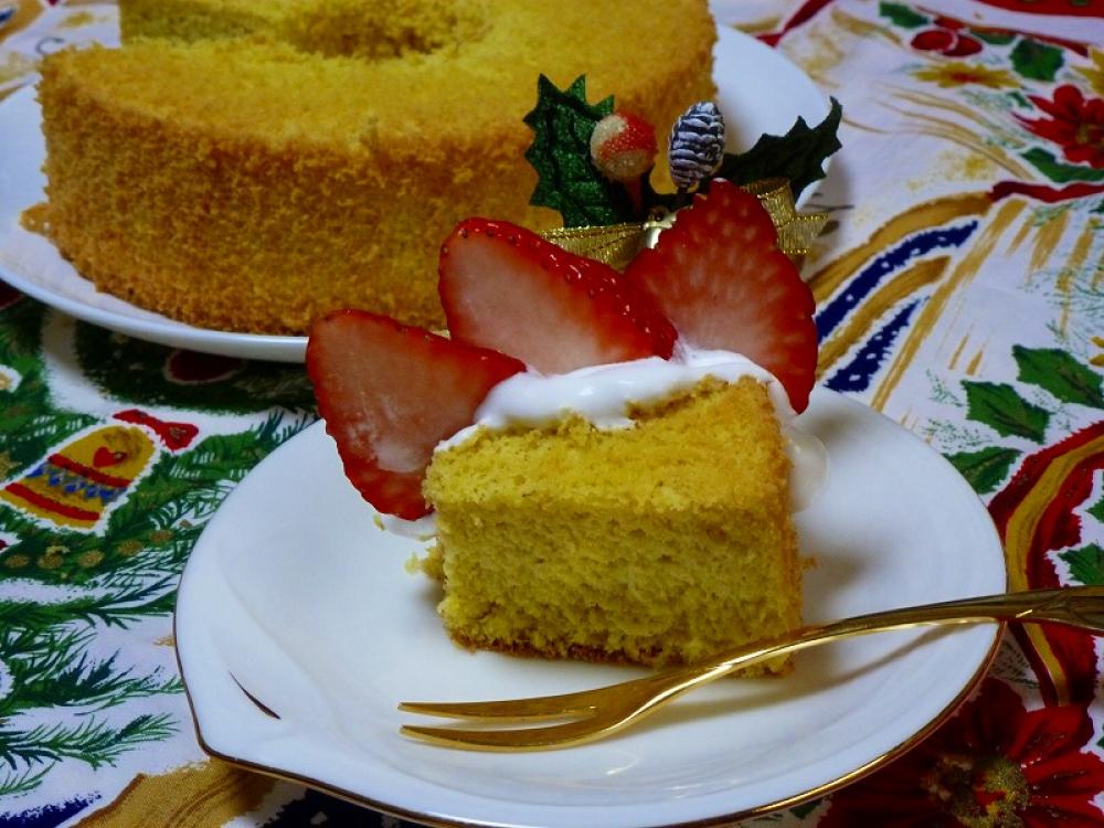 おからシフォンのクリスマスケーキ☆